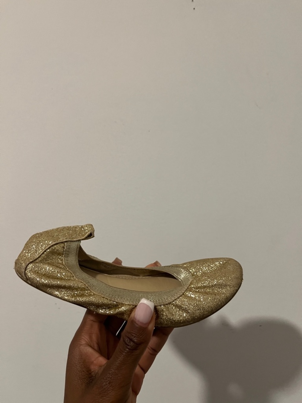 Kids glitter ballet flats